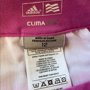 Pink ClimaLite adidas shorts
